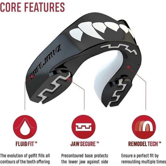 SAFEJAWZ Mouthguard Strapless Slim Fit, Adults and Junior with Case- BRAND NEW‌ - Picture 1 of 4